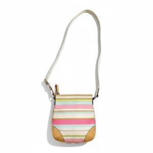Coach Striped Multicolor Crossbody Bag